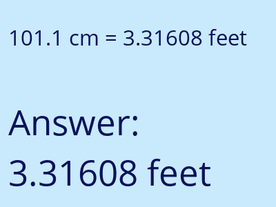 101.1 cm in feet image