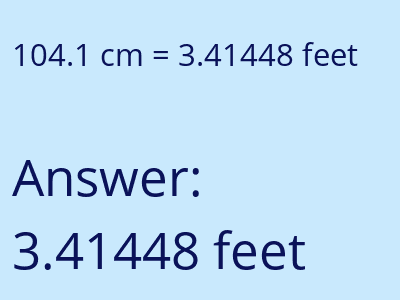 104.1 cm in feet image