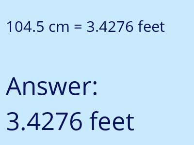 104.5 cm in feet image