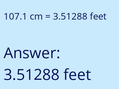 107.1 cm in feet image