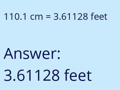 110.1 cm in feet image