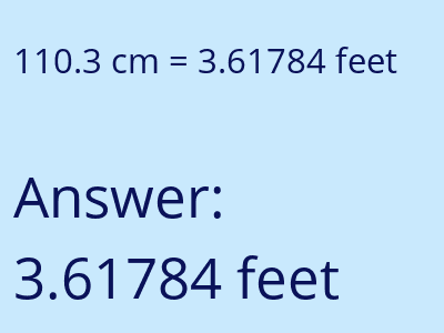 110.3 cm in feet image