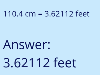 110.4 cm in feet image