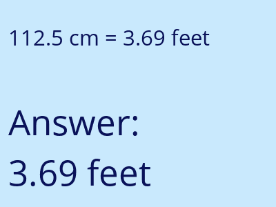 112.5 cm in feet image