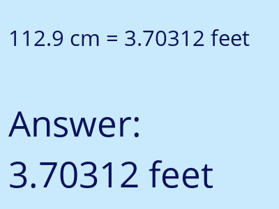 112.9 cm in feet image