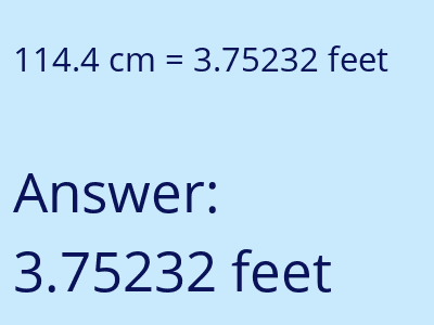 114.4 cm in feet image