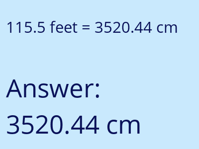 115.5 feet in cm image
