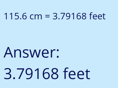 115.6 cm in feet image
