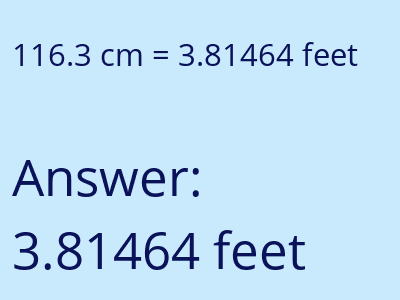 116.3 cm in feet image