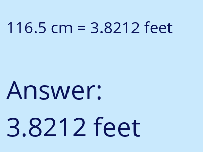 116.5 cm in feet image