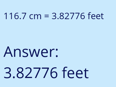 116.7 cm in feet image