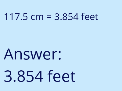 117.5 cm in feet image