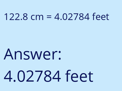 122.8 cm in feet image