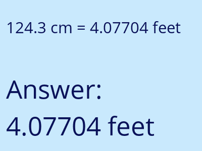 124.3 cm in feet image