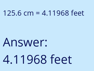 125.6 cm in feet image