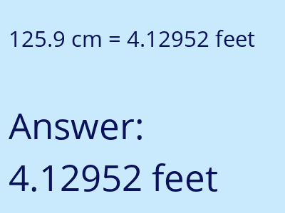 125.9 cm in feet image