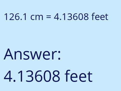 126.1 cm in feet image