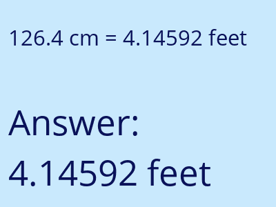 126.4 cm in feet image