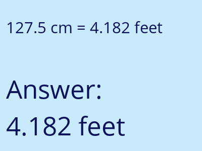 127.5 cm in feet image