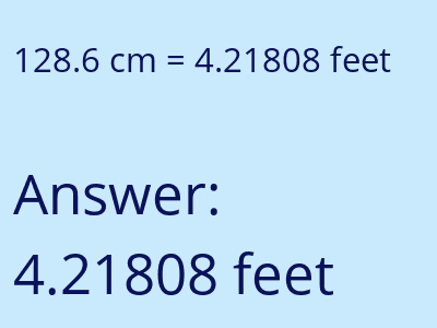 128.6 cm in feet image