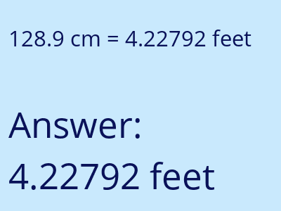 128.9 cm in feet image