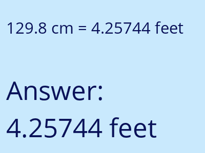 129.8 cm in feet image
