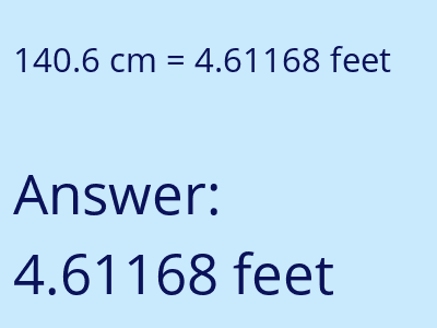 140.6 cm in feet image