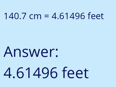 140.7 cm in feet image