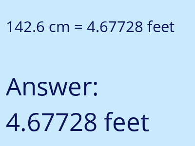 142.6 cm in feet image