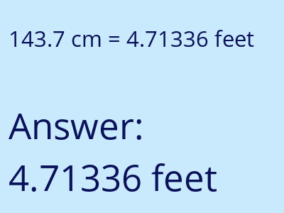 143.7 cm in feet image