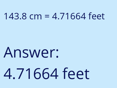 143.8 cm in feet image