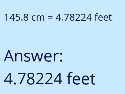 145.8 cm in feet image