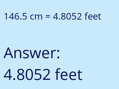 146.5 cm in feet image