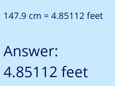 147.9 cm in feet image
