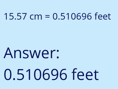 15.57 cm in feet image
