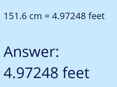 151.6 cm in feet image