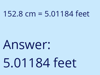 152.8 cm in feet image