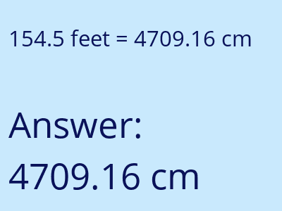 154.5 feet in cm image