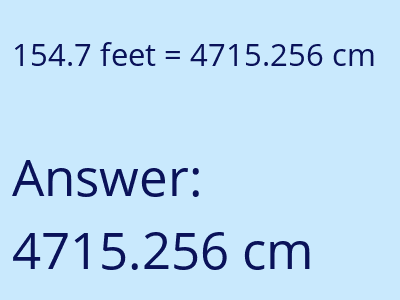 154.7 feet in cm image