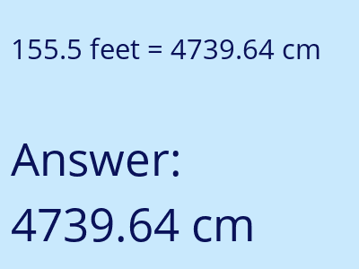 155.5 feet in cm image