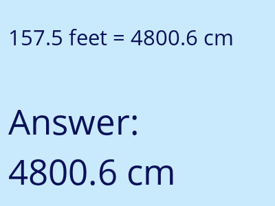 157.5 feet in cm image