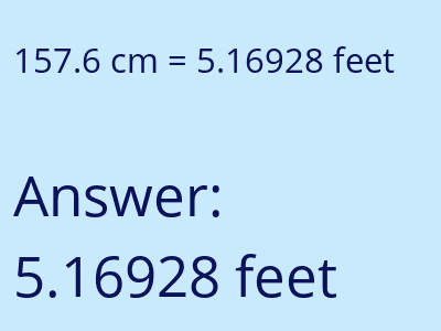 157.6 cm in feet image