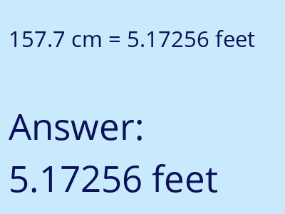 157.7 cm in feet image