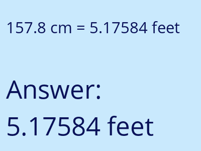 157.8 cm in feet image