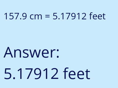 157.9 cm in feet image