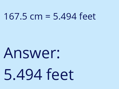 167.5 cm in feet image