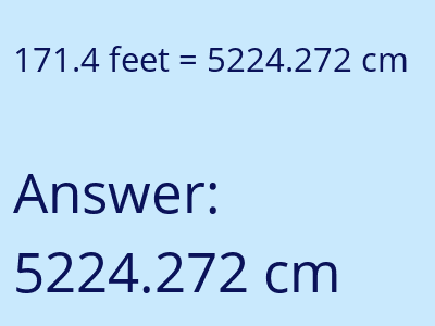 171.4 feet in cm image