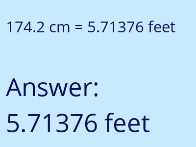 174.2 cm in feet image