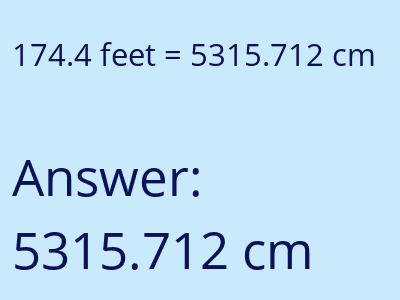 174.4 feet in cm image
