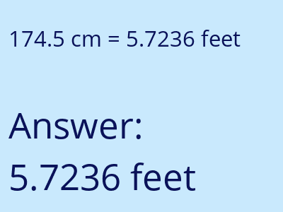 174.5 cm in feet image